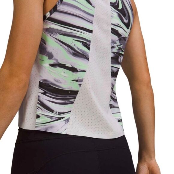 Lululemon Swift Ventilated Running Tank Top Paint Glide Warp Multi - Picture 3 of 10